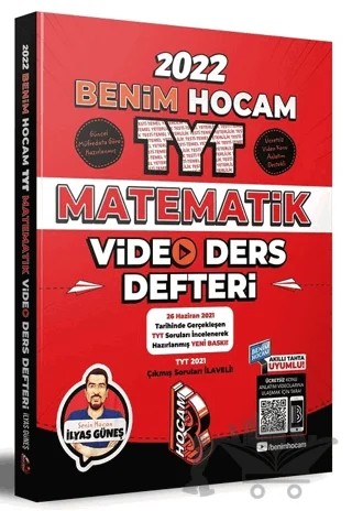 2022 TYT Matematik Video Ders Defteri – İlyas Güneş – Benim Hocam Yayınları kitap kapağı