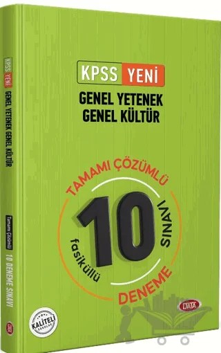 KPSS G.Y - G.K Tamamı Çözümlü 10 Fasikül Deneme Sınavı Yeni – Kolektif – Data Yayınları kitap kapağı