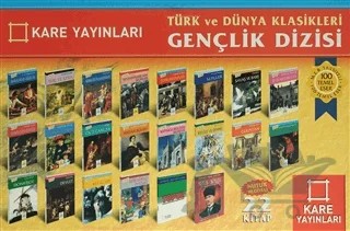 Türk ve Dünya Klasikleri Gençlik Dizisi Seti (22 Kitap) – Kolektif – Kare Yayınları kitap kapağı