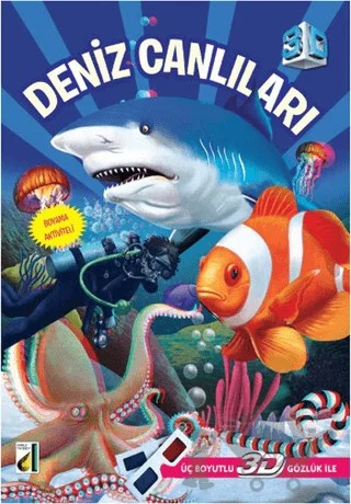 3D Deniz Canlıları – H. Hüseyin Doğru – Damla Yayınevi kitap kapağı