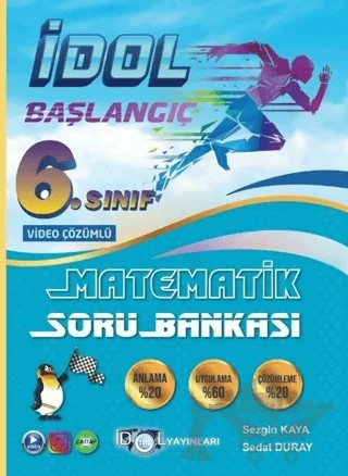 6. Sınıf Matematik Süper Başlangıç Soru Bankası – Sezgin Kaya, Sedat Duray – İdol Yayınları kitap kapağı