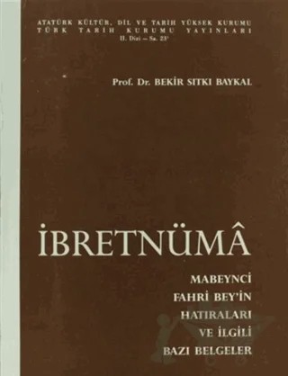 İbretnüma – Kolektif – Türk Tarih Kurumu Yayınları kitap kapağı