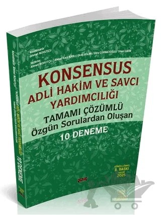 KONSENSUS Hakim ve Savcı Yardımcılığı 10 Deneme – Kolektif – Savaş Yayınevi kitap kapağı