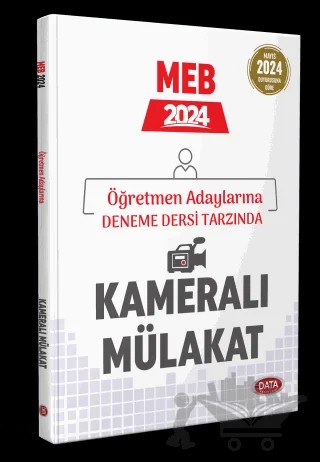 MEB 2024 Öğretmen Adaylarına Kameralı Mülakat – Kolektif – Data Yayınları kitap kapağı