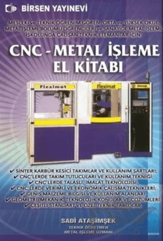 CNC - Metal İşleme El Kitabı – Sadi Ataşimşek – Birsen Yayınevi kitap kapağı