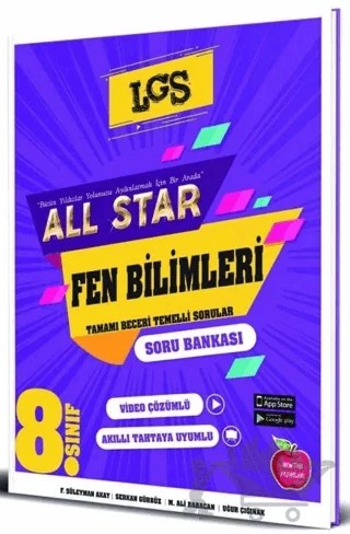 8. Sınıf All Star Fen Bilimleri Soru Bankası – Kolektif – Newton Yayınları kitap kapağı