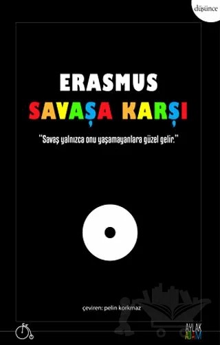 Savaşa Karşı – Desiderius Erasmus – Aylak Adam Kültür Sanat Yayıncılık kitap kapağı