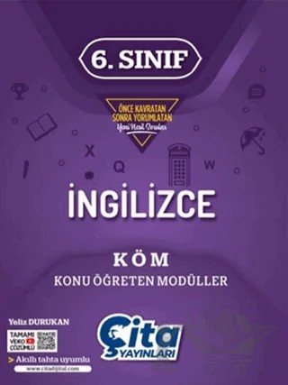 6. Sınıf İngilizce Konu Öğreten Modüller – Yeliz Durukan – Çita Yayınları kitap kapağı