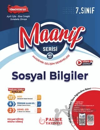 7. Sınıf Maarif Sosyal Bilgiler Akademik Gelişim Denemeleri (40 Fasikül) – Kürşad Uğraş, Nilüfer Uğraş – Palme Yayınları kitap kapağı