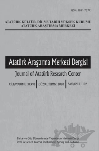 Atatürk Araştırma Merkezi Dergisi Sayı: 102 2020 – Atatürk Araştırma Merkezi kitap kapağı