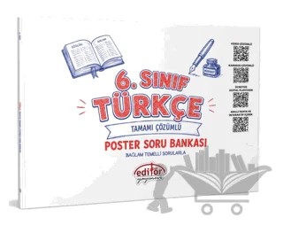 6. Sınıf Türkçe Poster Soru Bankası – Kolektif – Editör Yayınevi kitap kapağı