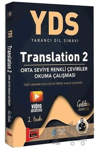 YDS Translation 2 Orta Seviye Renkli Çeviriler Okuma Çalışması – Fuat Başkan – Yargı Yayınevi kitap kapağı