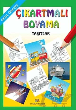 Çıkartmalı Boyama - Taşıtlar – Asım Uysal, Mürşide Uysal – Uysal Yayınevi kitap kapağı