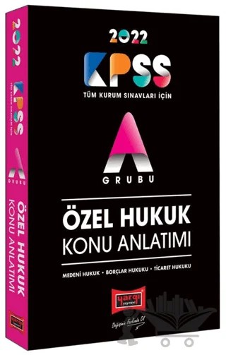 2022 KPSS A Grubu Özel Hukuk Konu Anlatımı – Kolektif – Yargı Yayınevi kitap kapağı