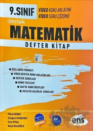 9. Sınıf Matematik Destek Defter Kitap – Kolektif – ENS Yayınları kitap kapağı