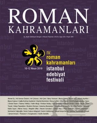 Roman Kahramanları Sayı: 38 Nisan - Haziran 2019 – Roman Kahramanları Dergisi kitap kapağı