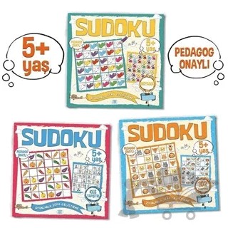 Çocuklar İçin Sudoku Seti (5+ Yaş) (3 Kitap Takım) – Kolektif – Dokuz Çocuk kitap kapağı