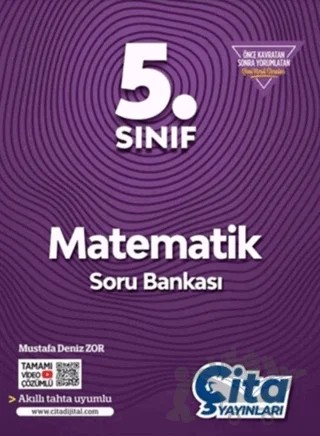 5. Sınıf Matematik Soru Bankası – Mustafa Deniz Zor – Çita Yayınları kitap kapağı