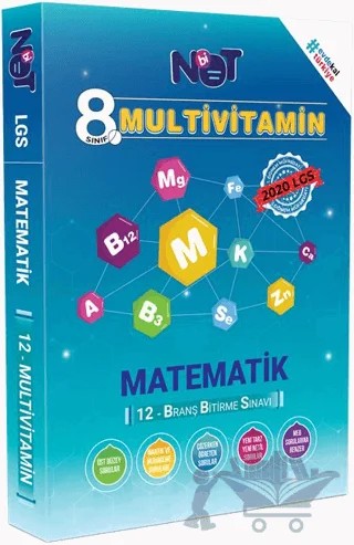 8. Sınıf - Multivitamin Matematik - 12 Dönem – Kolektif – Bi Not Yayınları kitap kapağı