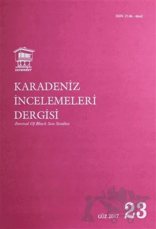 Karadeniz İncelemeleri Dergisi Sayı: 23 Güz 2017 – Serander Yayınları kitap kapağı