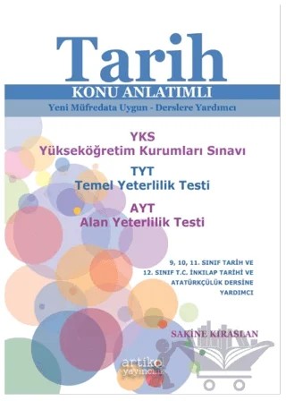 Tarih Konu Anlatımlı – Sakine Kıraslan – Artikel Yayıncılık kitap kapağı
