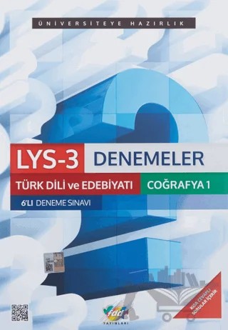 LYS-3 Denemeler Türk Dili ve Edebiyatı Coğrafya-1 6'lı Deneme Sınavı – Kolektif – Fdd Yayınları kitap kapağı