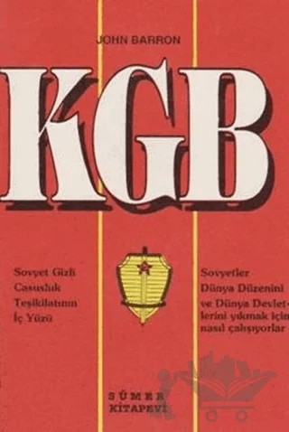 KGB – John Barron – Sümer Kitabevi kitap kapağı