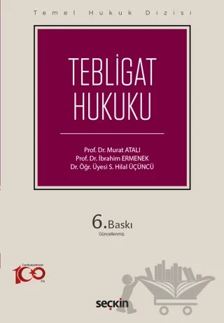 Tebligat Hukuku (THD) – Murat Atalı, İbrahim Ermenek – Seçkin Yayıncılık kitap kapağı