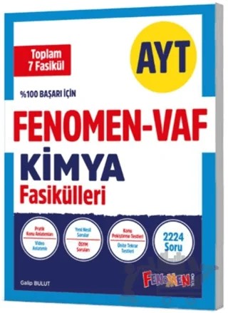 AYT VAF Kimya Fasikülleri Seti – Kolektif – Fenomen Yayınları kitap kapağı