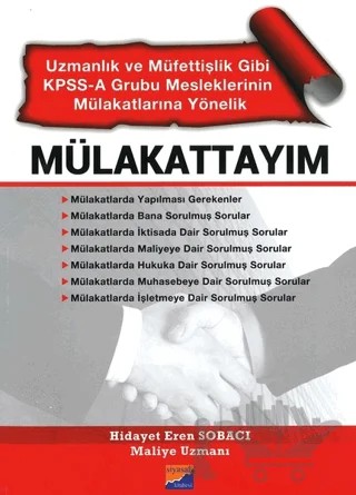 Mülakattayım – Hidayet Eren Sobacı – Siyasal Kitabevi - Eğitim kitap kapağı