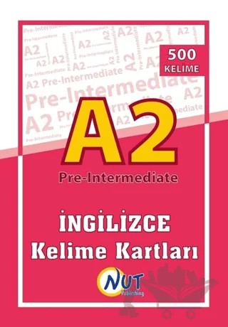 A2 Pre-Intermediate İngilizce Kelime Kartları – Çağla Büyükkoç – Nut Publishing kitap kapağı