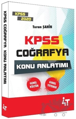 KPSS 2020 Coğrafya Konu Anlatımı – Turan Şahin – 4T Yayınları kitap kapağı