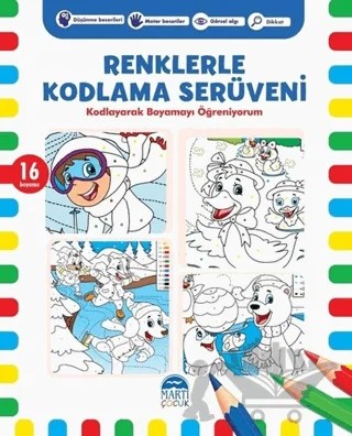 Renklerle Kodlama Serüveni 3 – Kerem Altındağ – Martı Çocuk Yayınları kitap kapağı
