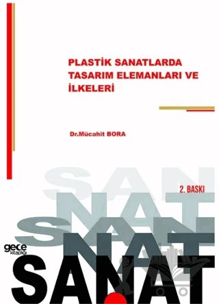 Plastik Sanatlarda Tasarım Elemanları ve İlkeleri – Mücahit Bora – Gece Akademi kitap kapağı