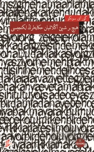 Hiçbir Şey Anlatmayan Hikayelerin İkincisi (Osmanlı Türkçesiyle) – Güray Süngü – Okur Kitaplığı kitap kapağı