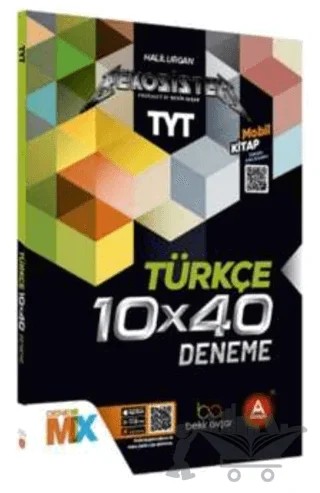 YKS TYT Türkçe Bekosistem 10x40 Deneme Video Çözümlü – Halil Urgan – A Yayınları kitap kapağı