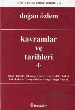 Kavramlar ve Tarihleri - 1 – Doğan Özlem – İnkılap Kitabevi kitap kapağı