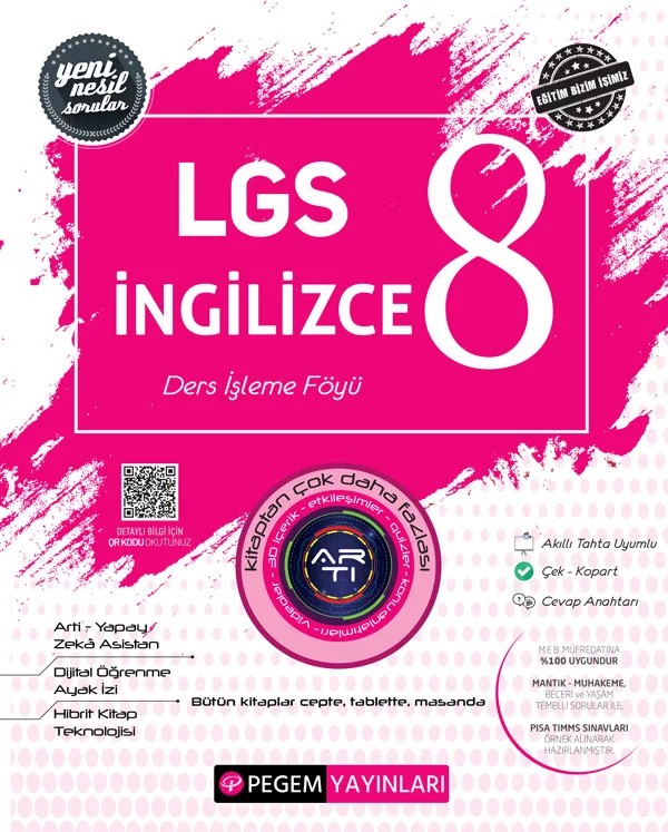 LGS İngilizce Ders İşleme Föyü – Değerli Öğrenciler – Pegem Akademi Yayıncılık kitap kapağı