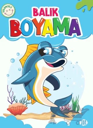 Eğlenceli Balık Boyama – Kolektif – Dokuz Çocuk kitap kapağı