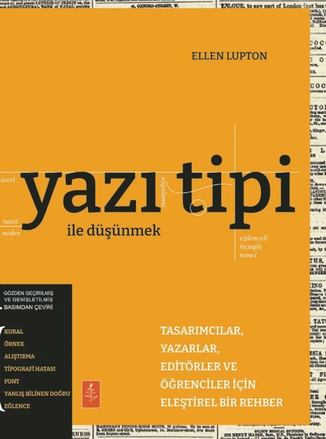 YAZI TİPİ İLE DÜŞÜNMEK - Thinking with Type – Ellen Lupton – Nobel Yaşam kitap kapağı