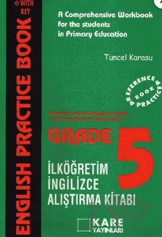 English Practice Book Grade 5 – Tuncel Karasu – Kare Yayınları kitap kapağı