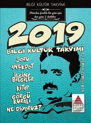 2019 Bilgi Kültür Takvimi – Ali Osman Demirezen – Delta Kültür Yayınevi kitap kapağı