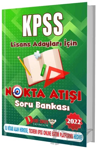 2022 KPSS Nokta Atışı Soru Bankası – Kolektif – Dahi Adam Yayıncılık kitap kapağı