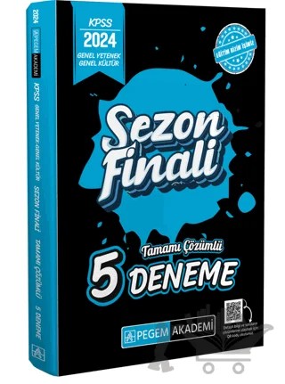2024 KPSS Genel Yetenek Genel Kültür Sezon Finali Tamamı Çözümlü 5 Deneme – Kolektif – Pegem Akademi Yayıncılık kitap kapağı