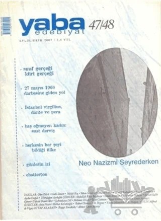 Yaba Edebiyat Sayı: 47-48 – Yaba Dergisi Yayınları kitap kapağı
