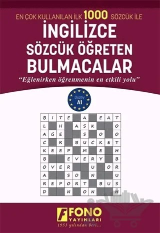 İngilizce Sözcük Öğreten Bulmacalar Düzey A1 – Kolektif – Fono Yayınları kitap kapağı