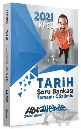 KPSS Tarih Tamamı Çözümlü Soru Bankası – Aydın Yüce – HocaWebde Yayınları kitap kapağı