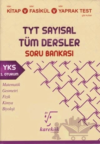 TYT Sayısal Tüm Dersler Soru Bankası YKS 1. Oturum – Kolektif – Karekök Yayıncılık kitap kapağı