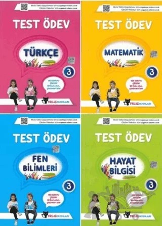 Test Ödev Seti - 3. Sınıf 4 Kitap – Kolektif – Proje Yayınları kitap kapağı