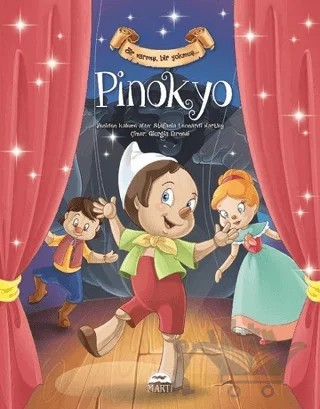 Bir Varmış Bir Yokmuş - Pinokyo – Stefania Leonardi Hartley – Martı Çocuk Yayınları kitap kapağı